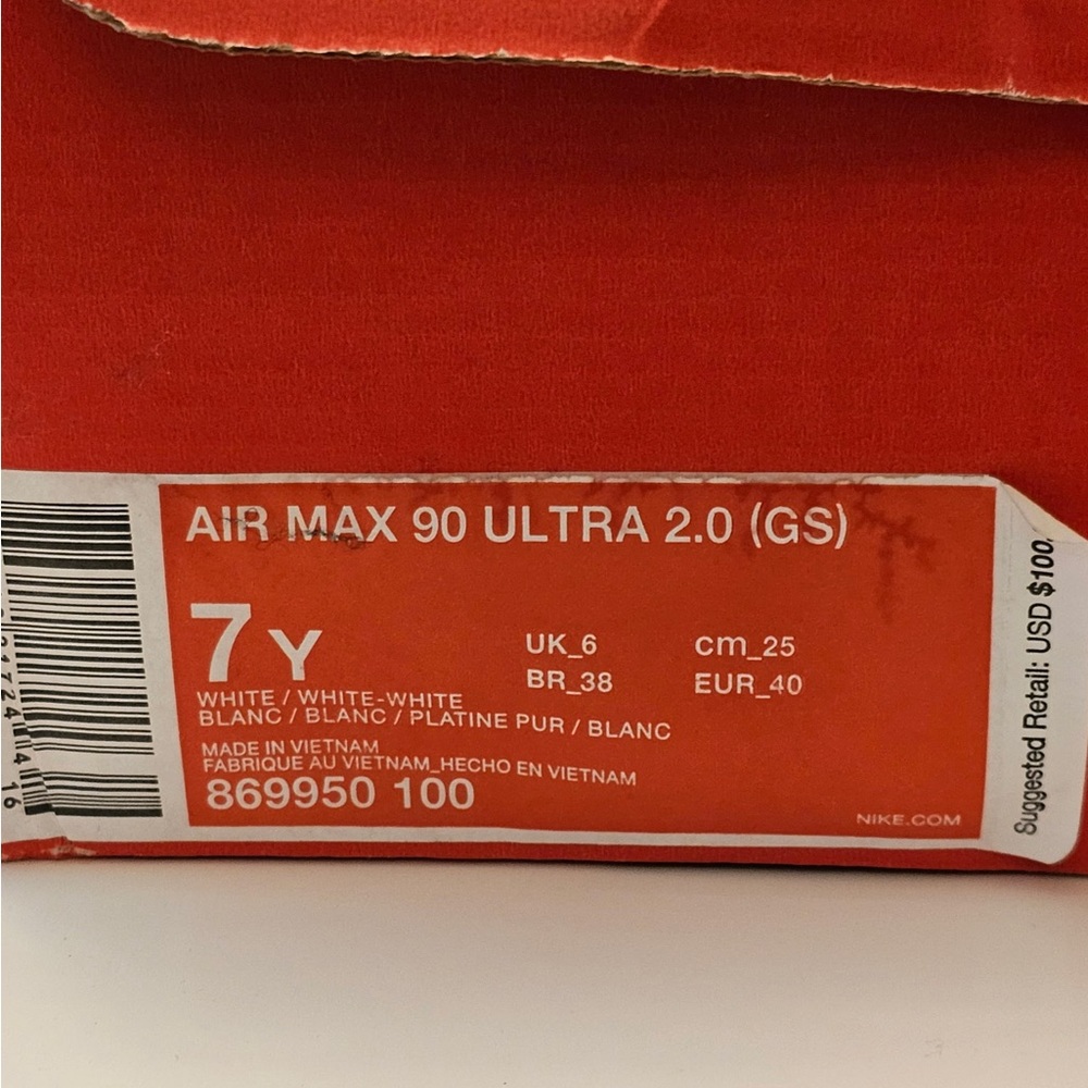 Nike Air Max 90 Ultra 2.0 GS White